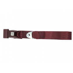 Replacement Push Button Seat Belt Maroon